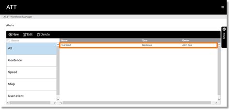 Edit an alert in AT&T Workforce Manager - Asecare