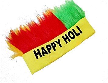 Buy Ascension ® Happy Holi Hair Band/Holi Cap Cartoon topi Cap Attached ...