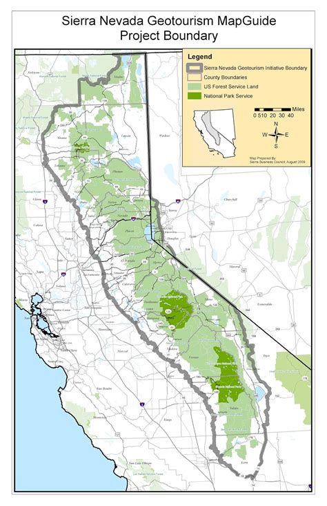 Where Are The Sierra Mountains Map