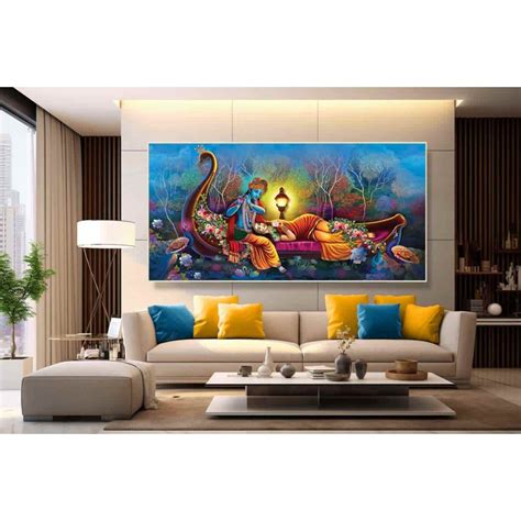 21 Best Radha Krishna Painting On Canvas HD image wall art