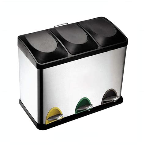 Dsdd Trash Can 3 In 1 Foot Pedal Triple Waste | Desertcart INDIA