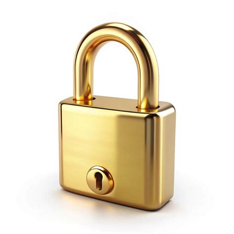 3d iilustration of unlocked gold padlock isolated on white background ...