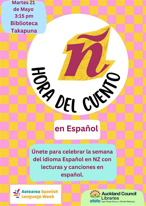 Storytime in Spanish, Takapuna Library, 21 May 2024 | AllEvents