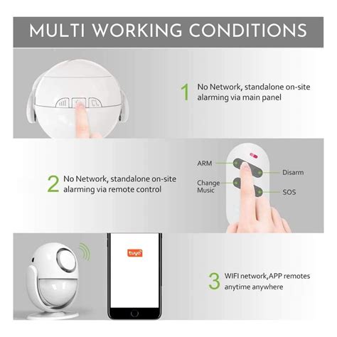 Smart Motion Sensor Alarm WiFi Movement Detector with – Smiledrive.in