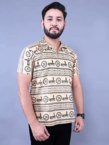Buy The Printex India Mahakal Kurta for Men mahakal Print Design Half ...