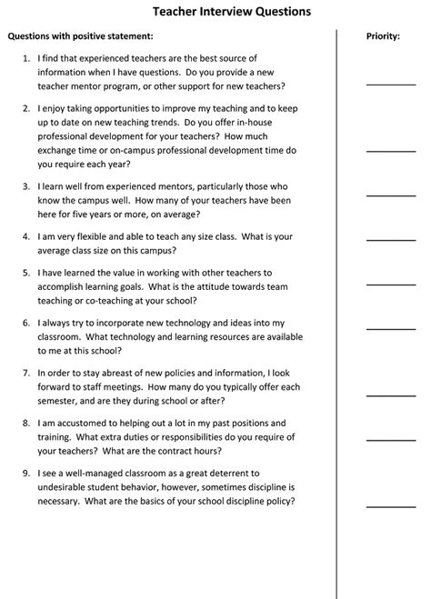 Teaching Assistant Job Interview Questions 的图像结果