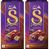 Cadbury Dairy Milk Silk Desserts Walnut Brownie Chocolate Bar, 70 grams ...