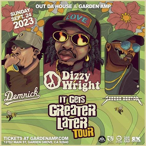 DIZZY WRIGHT x JARREN BENTON x DEMRICK Live at GARDEN AMP, Garden Amp ...