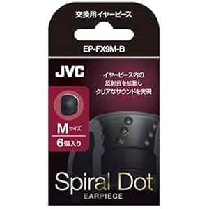 VICTOR JVC EP-FX9M-B Spiral Dot Earpiece (Size M / 6 pcs) : Amazon.in ...