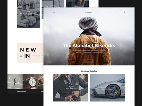Ezychiel° – Blog Magazine Layout by Jens Kreuter on Dribbble