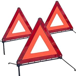 Sutekus Foldable Warning Triangle 3 Pack Emergency Warning Triangle ...
