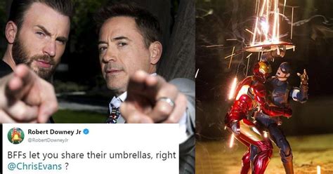 Chris Evans Robert Downey Jr Are Back With Some Marvelous Bromance On ...
