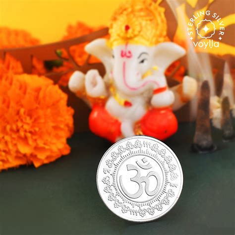 999 Pure Silver OM 10 Grams Coin – VOYLLA