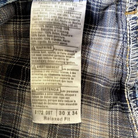 Carhartt Jeans Mens 30 x 34 Relaxed Flannel Lined... - Depop