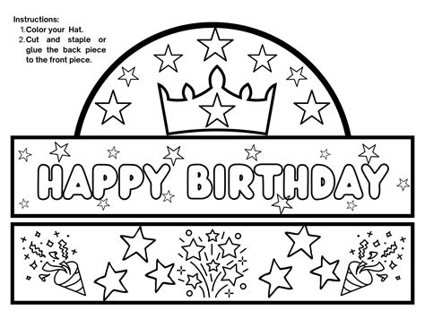 Free printable birthday crown – Artofit