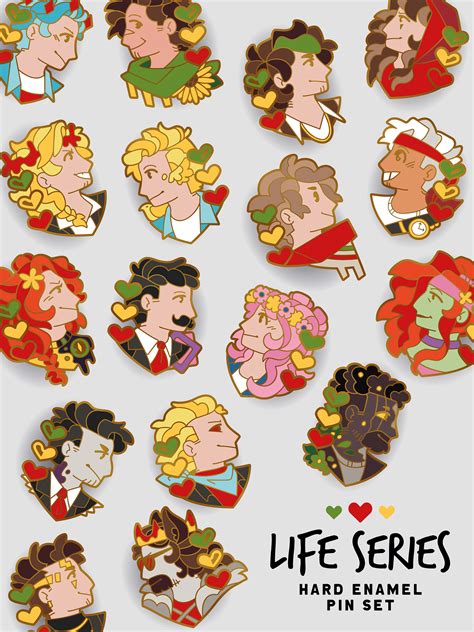 *PREORDER* Life Series Hard Enamel Pin Set | Official Grian Merch Store