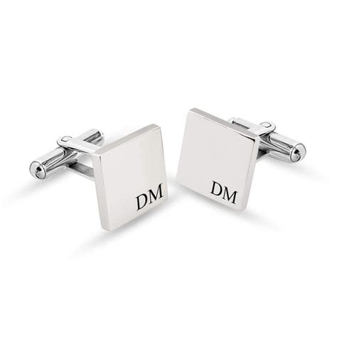 LeCalla - Buy Personalised 925 Sterling Silver Initial Name Cufflink ...