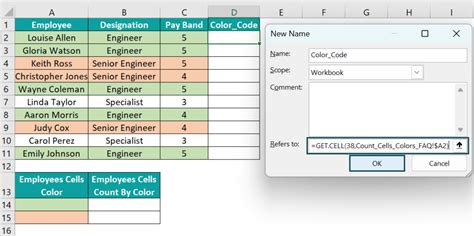 Excel Count by Color Cell 的图像结果
