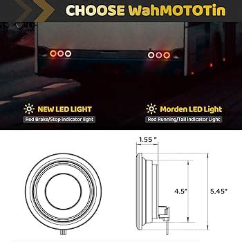 Trailer Led Lights 2-Pack 4 Inch Round LED Trailer Lights - Red Halo ...
