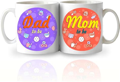 Buy Gift Export Hub Mom to be and Dad to be Couple Matching Mug Set of ...