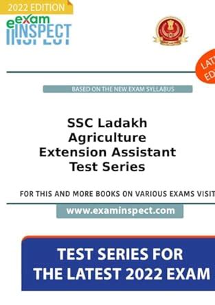 Buy SSC Ladakh Agriculture Extension Assistant Test Series Book Online ...
