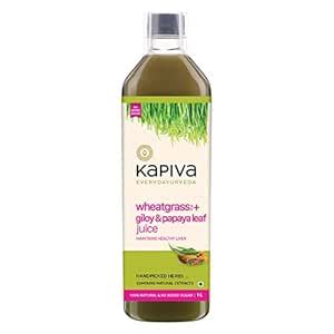 Kapiva Wheatgrass + Giloy & Papaya Leaf Juice | Helps Boost Immunity ...
