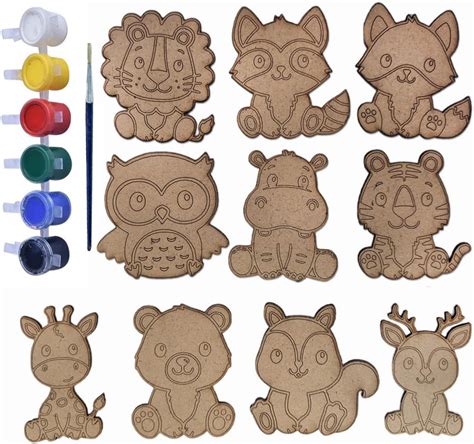 DIY Wooden Cartoon Painting Craft Kit for Kids | Ideal for Home ...