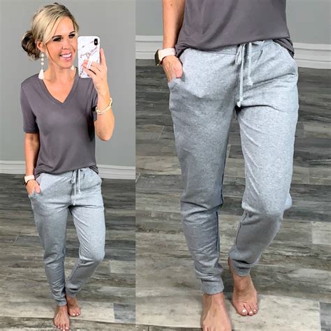 Grey Pocket Joggers | Trendy fall outfits, Joggers outfit, Women jogger ...