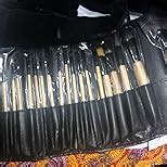 Miss U Professional Wood Make Up Brushes Sets With Leather Storage ...