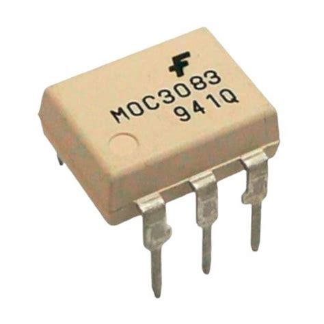 MOC3083 IC - Zero-Cross Triac Driver Optoisolator IC buy online at Best ...