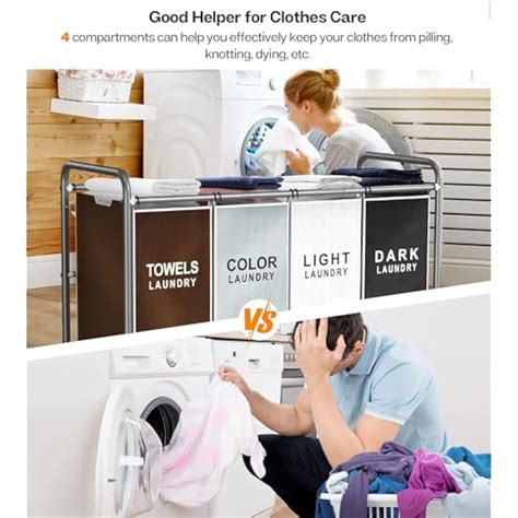 ROMOON Laundry Sorter 4 Section, Separated Laundry India | Ubuy