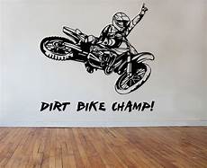 Dirt Bike Wall Stickers by Dirt Bike Wall Decal Chion Sticker Decor Bedroom Design Dirt Bike Wall Stickers