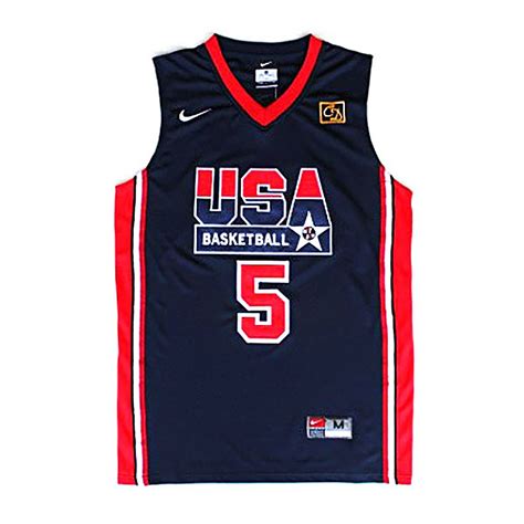 Male David Robinson 1992 USA Dream Team #5 Navy Blue Jersey ...