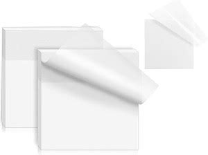 Flipkart.com | MR CRAFT Transparent sticky notes White 3 x 3 inch 70 ...