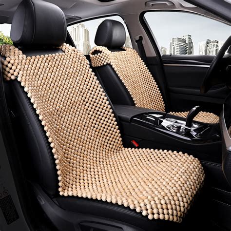 Amazon.com: HomDSim Wood Beaded Auto Car Front Seat Cover,Natural ...