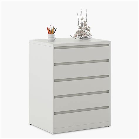 Buy Helios Reynan Cubby Chest of 5 Drawers - White from Helios by Home ...