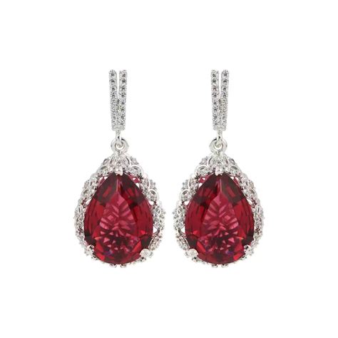 Ruby Red Teardrop Earring – Reenisaa