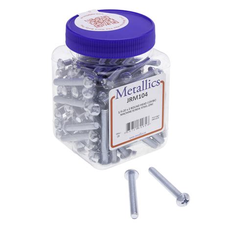 3/8-16 x 1/2 in. Round Head Combo Machine Screws - Steel Zinc - 100qty ...