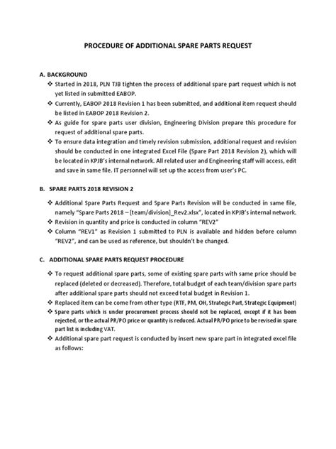 Image result for Part Request Process