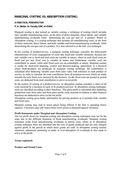 Image result for Absorption V Marginal Coting