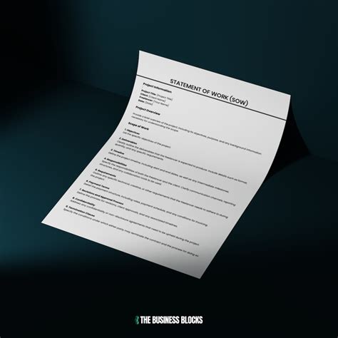 Image result for Project Management Statement of Work Example