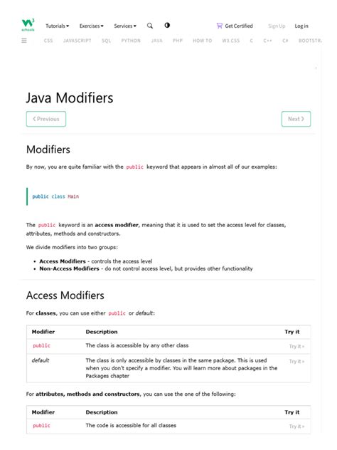 Image result for Duplicate Modifier Meaning Java
