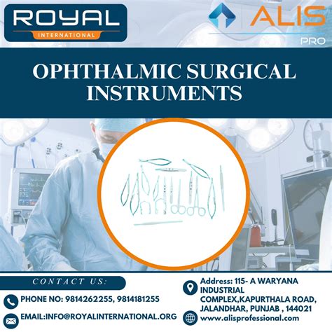 Medical Ophthalmic Surgical Instruments at 7999.00 INR in Jalandhar ...