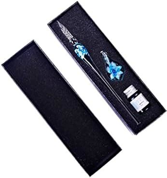 E Shopping® Glass Dipping Bottled Ink Pen Set Vintage Elegant Crystal ...