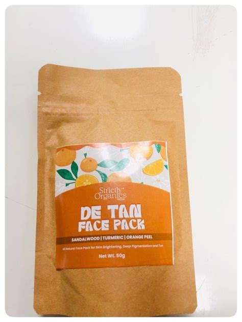 Strictly Organics Sandalwood and Multani Mitti Powder Face Pack | Detan ...