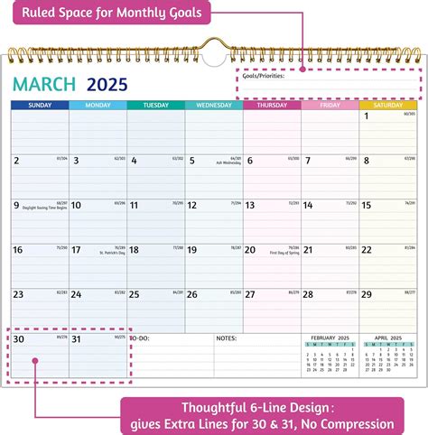 BowCuk 2024-2025 Wall Calendar - Jul 2024 –Dec 2025, 18 India | Ubuy