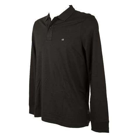 Calvin Klein CK Men's Long Sleeve Polo Shirt | Ubuy India