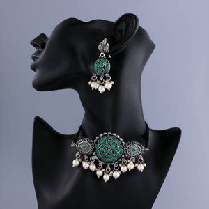 ROFARWORD Traditional Wedding Wear Choker Necklace/Jewellery Set For ...