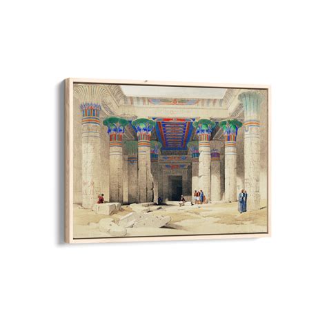 Grand Portico of the Temple of Philae Nubia illustration by David Robe ...