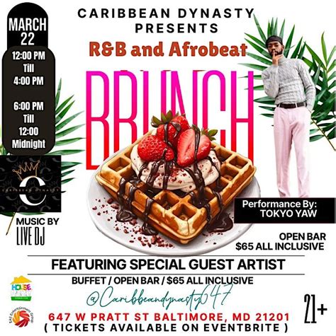 R&B and Afrobeat Brunch with Live Performances, Caribbean Dynasty ...